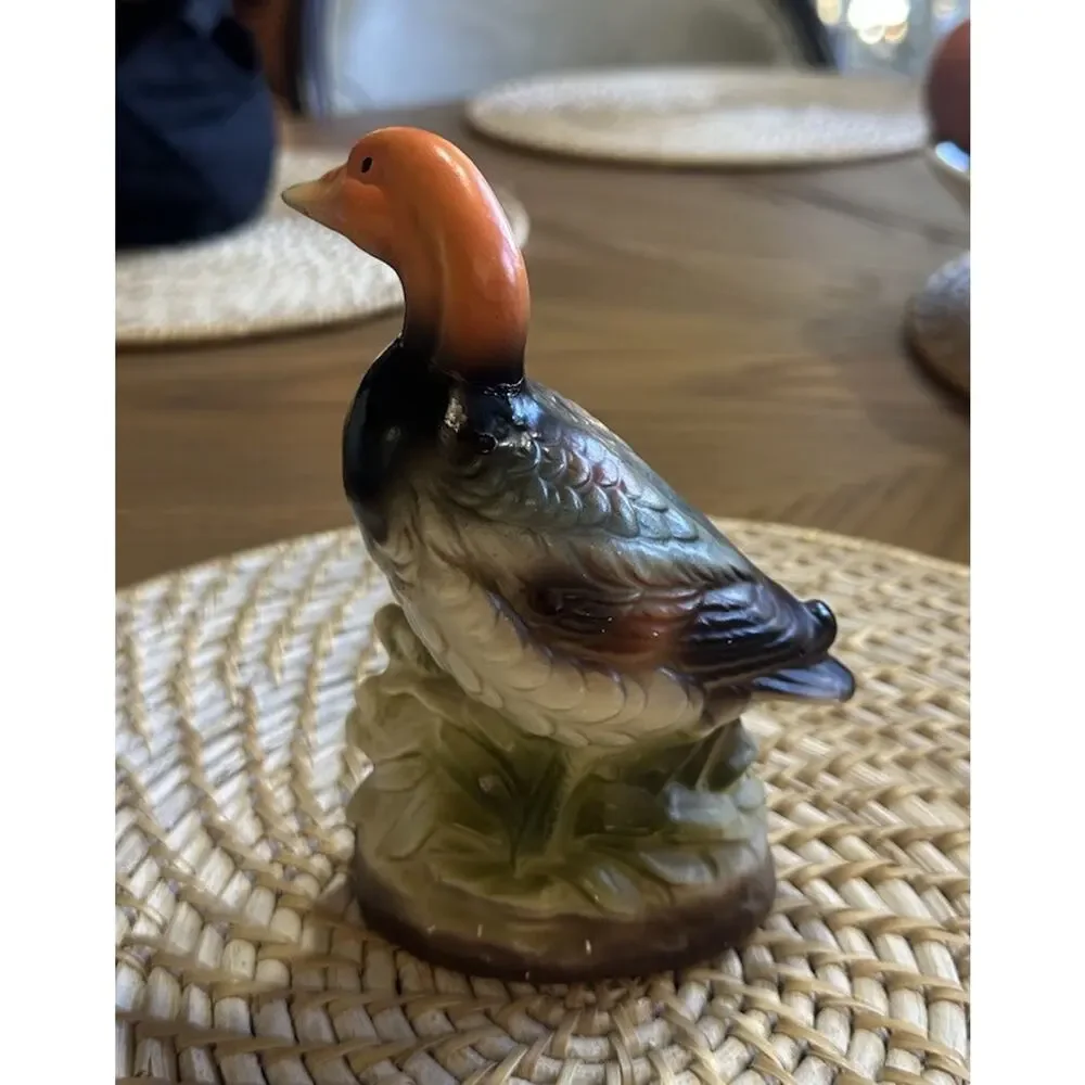 Orleans Japan Duck Figurine Vintage Ceramic Mallard Bird Home Decor